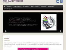 Tablet Screenshot of dariproject.org